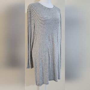 Old Navy Long Sleeve Scoop Neck Striped Tunic Top Women's Size L
